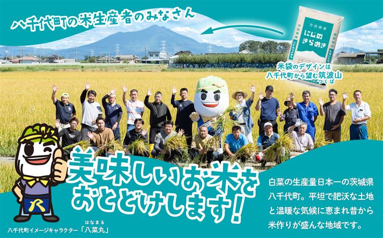 【3月発送】にじのきらめき 20kg 令和7年産 茨城県産 白米 精米 茨城県 お米 米 [SF381yai] 【3月発送】にじのきらめき 20kg(5kg×4袋)