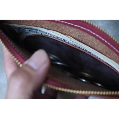 ふるさと納税 亀岡市 【経営者様にお勧め】高級ブライドルレザーマルチポーチ・バーガンディ|LMP-01-BGD-BRI |  | 03