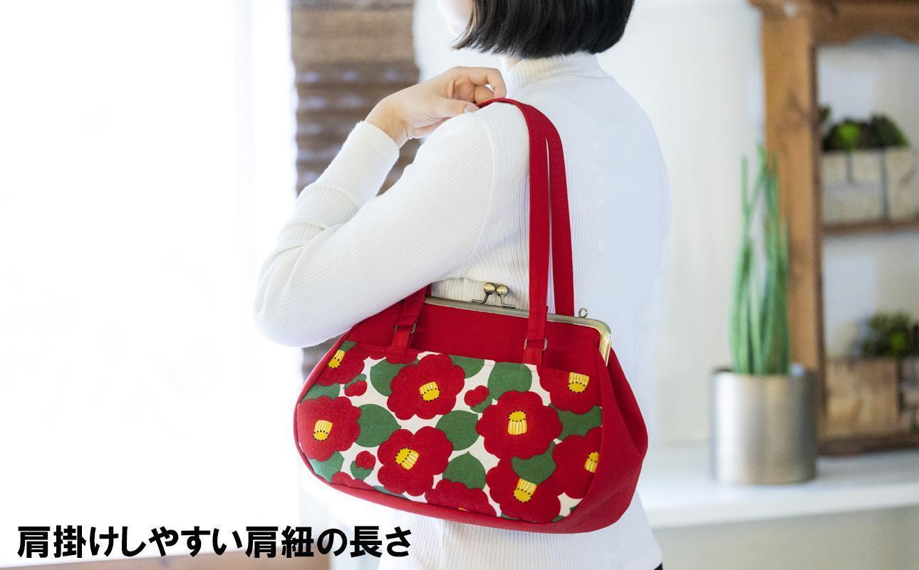 【ブラック（無地）】つらくてがんばれない時、「まぁ、このバッグだけは、かわいいわー」と少し元気になってもらえる。そんな想いを込めて、ひとつひとつ手作りでつくるハンドバッグ。Handmade Handb