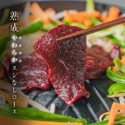 ふるさと納税 平取町 【先行予約/10月以降発送】お試し用　平取町産エゾシカ肉ジンギスカン　ロース味付き　500g |  | 01