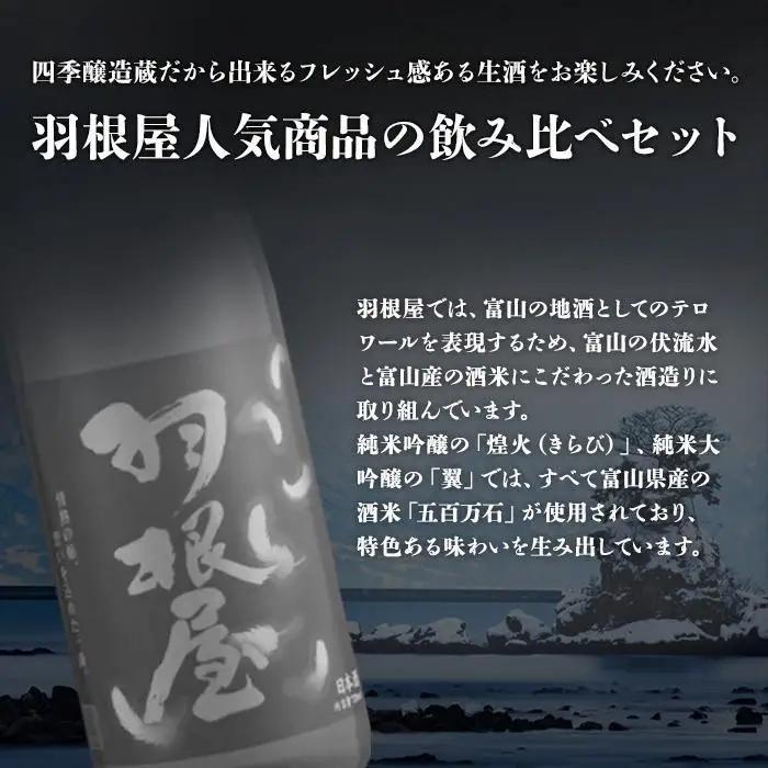 羽根屋 純米大吟醸 翼・純吟煌火 ～きらび～ 720ml 2本セット