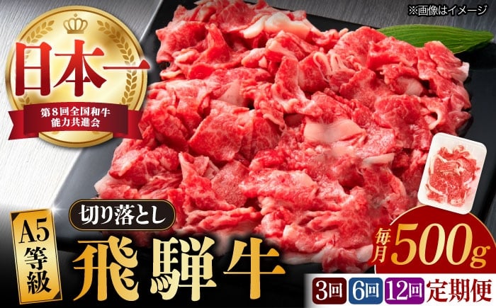 
            【選べる定期便回数】【飛騨牛】A5等級 切り落とし 500g (3回/6回/12回) 和牛 ブランド牛 国産 牛肉 多治見市 / 渡辺精肉店 [TAZ012]
          