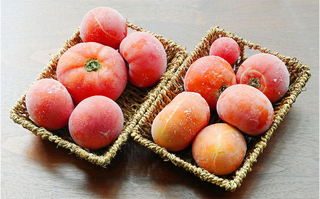 【トマトGP受賞】栽培期間中農薬化学肥料不使用《冷凍》安心トマト2kg 野菜 兵庫県産 
