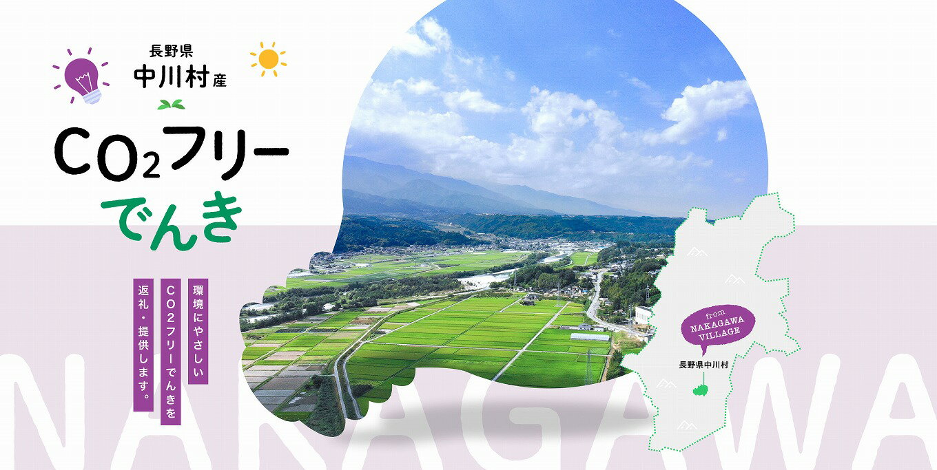 【ふるさと納税】中川村産CO2フリー電気（注：お申し込み前にまずは申込条件を必ずご確認ください）