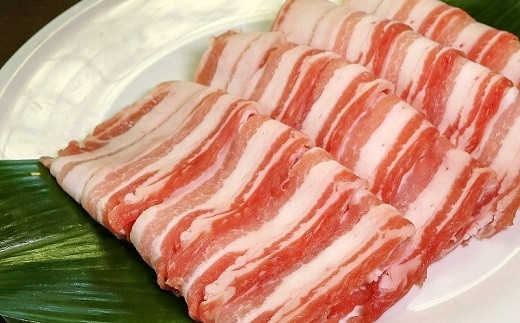 京丹波高原豚の豚バラ　スライス 1kg ※北海道・沖縄は配送不可