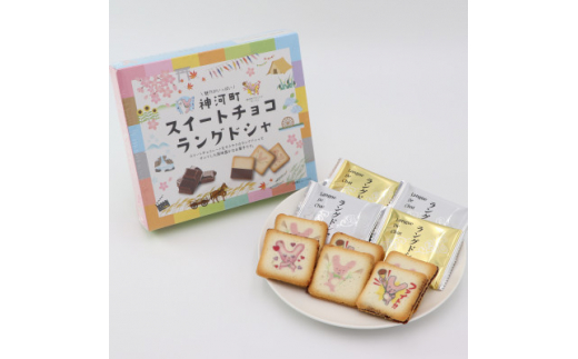 
神河町スイートチョコラングドシャ 1箱10個入り×4箱【1329931】
