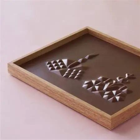 colm ひな人形 ブルー「本革を立体成型してつくった現代のインテリアに馴染むひな人形」_雑貨     雑貨・日用品  家具・インテリア _【1501342】