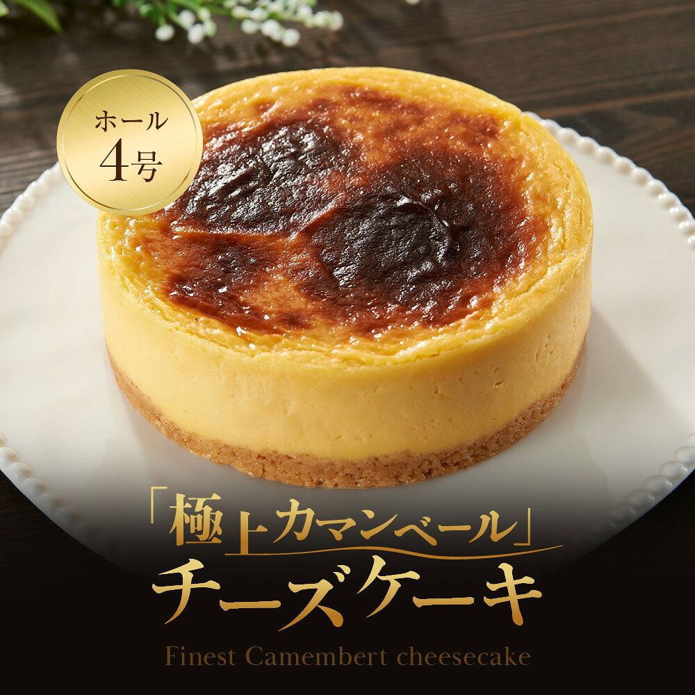 【ふるさと納税】【福岡市内製造】Camembert『極上カマンベール』チーズケーキ ホール4号