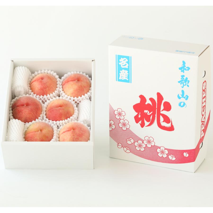 ＜紀のファーム＞赤秀あら川の桃「川中島白桃」2kg（５～７玉）
