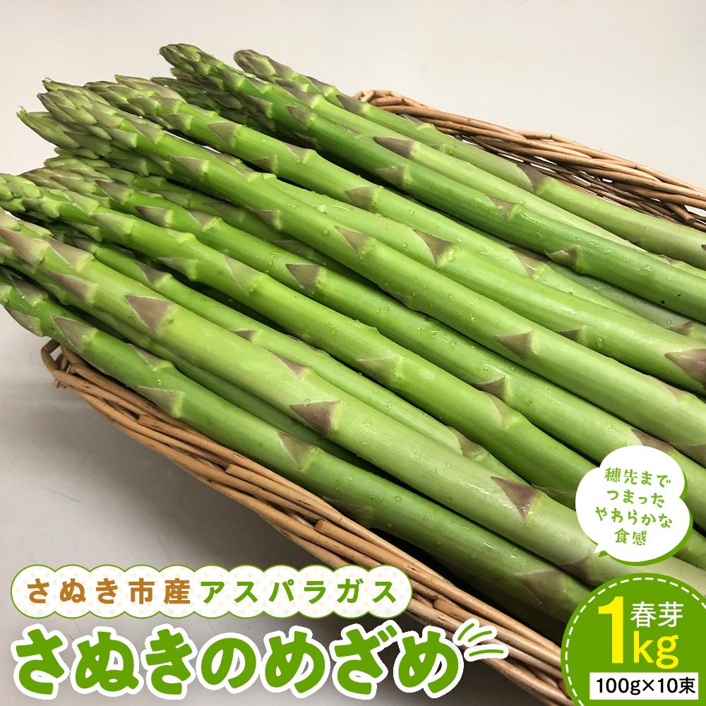 【ふるさと納税】【3月中旬頃～発送】さぬき市産 アスパラガス さぬきのめざめ 春芽 1kg | 野菜 アスパラガス アスパラ グリーン お取り寄せ 送料無料 期間限定