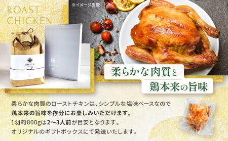 国産若鶏ローストチキン　約800g（1羽） AGQ0001