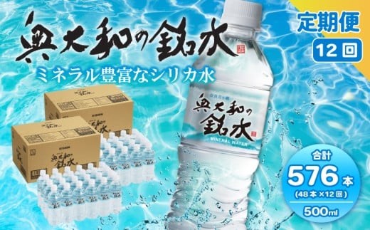 水 500ml 576本 48本×12回 シリカ水 ミネラルウォーター 奥大和の銘水 軟水 みず 水 国産 飲料水 水・ミネラルウォーター 500ml 長期保存 備蓄 防災 災害 非常用 避難用品 防災グッズ 備蓄水 水 みず ミズ mizu MIZU 奈良県 奈良市