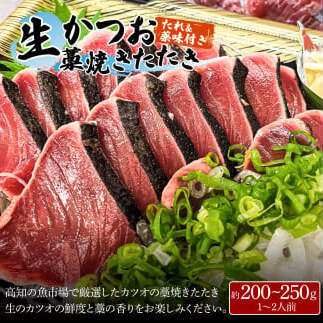 土佐のひとりでおきゃくセット（お試し生鰹タタキコース）生かつおの藁焼きタタキ（タレ・薬味付き）200～250g 1～2人前 わら焼き 純米吟醸生原酒 CEL-24 720ml 日本酒 お酒 アルコール