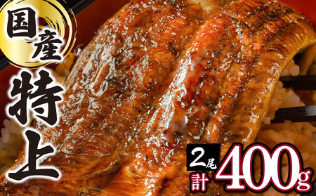 ≪2025年11月以降順次発送≫【数量限定】『国産』うなぎ蒲焼 2尾 計400g