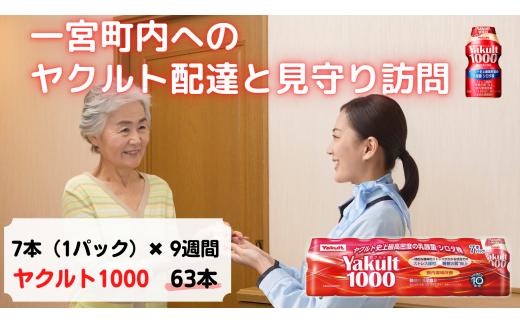 
ヤクルト配達　見守り訪問　9週間（Yakult1000　63本）
