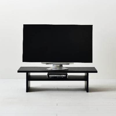 ふるさと納税 大川市 幅90ブラックテレビボード/konoji/薄型テレビ台　ローボード　文机 パソコンデスク