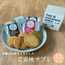 【ふるさと納税】THIS IS WAKAYAMA SABLE サブレ 計15枚入り / サブレ ご当地 南高梅 有田みかん 醤油 緑茶 牛乳