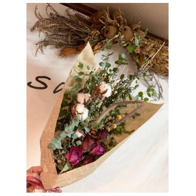 ふるさと納税 小山市 【Sサイズ】季節にあったお花をお届け!店長セレクトドライフラワー |  | 01