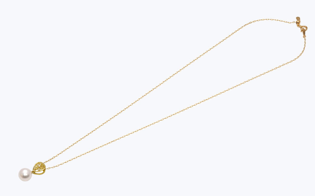 あこや真珠（約8mm珠）透かし模様 ペンダントB 