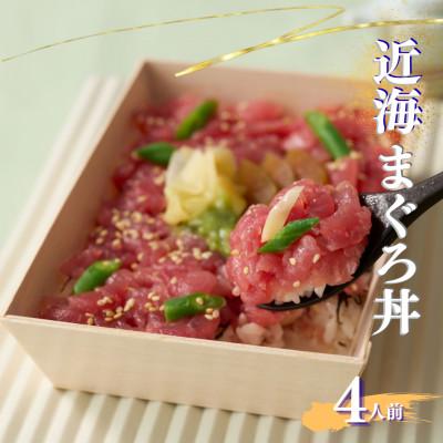 ふるさと納税 須賀川市 豪華近海まぐろ丼 4人前