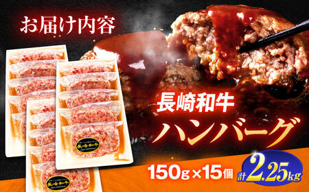 長崎和牛特選ハンバーグ（150ｇ×15個）【肉のあいかわ】[OCH015]