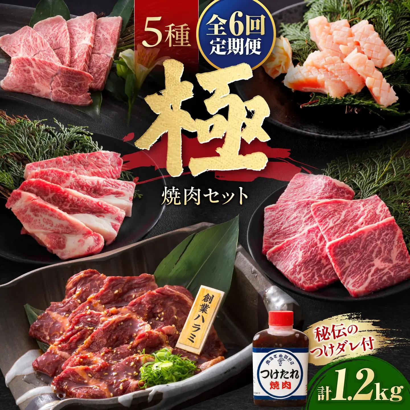【6回定期便】焼肉セット 極 1.2kg 焼肉 BLCD012