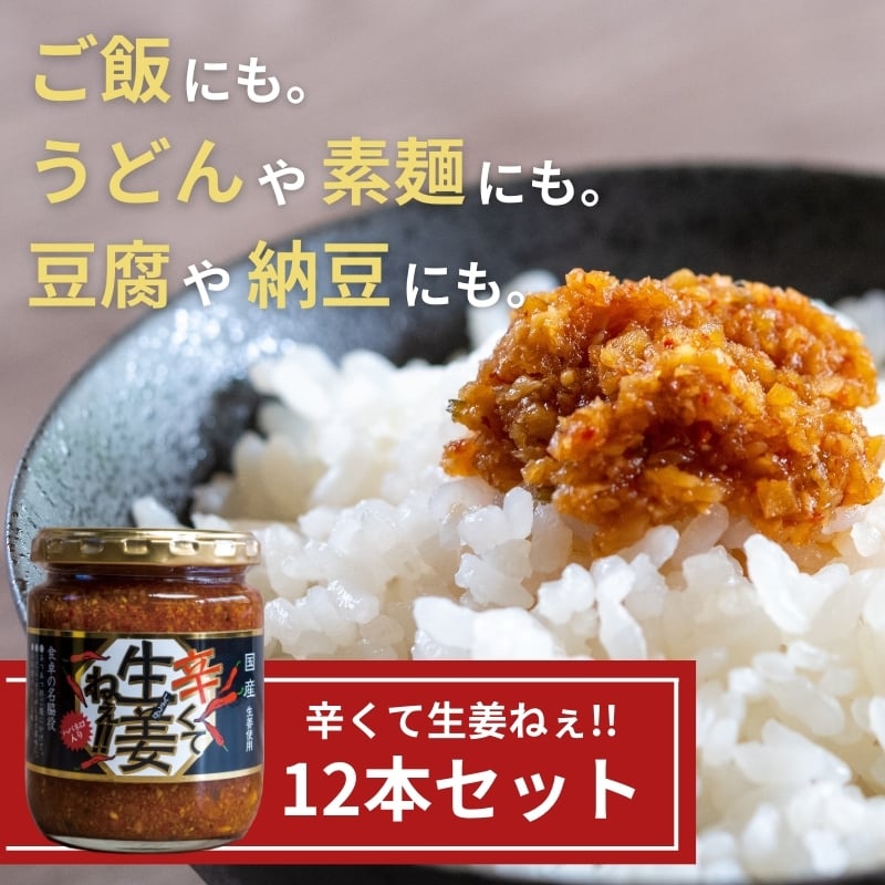 
辛くて生姜ねぇ!!12本セット 【しょうが 国産 醤油漬け ハバネロ ごはんのお供 お弁当 調味料 おつまみ 肴 薬味 隠し味 猪苗代町 福島県】[№5771-1319]
