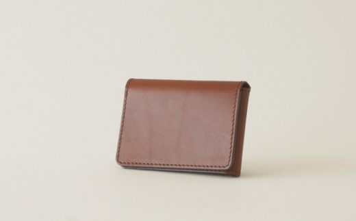 No.292-02 革かばん・purr（パー） Lpasscase(brown) ／ カードケース 革製品 オイルレザー 牛革 兵庫県