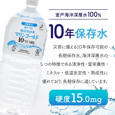 ふるさと納税 室戸市 【10年保存水】　災害時に備えちょきよぉ〜セット【2L×6本】 |  | 02