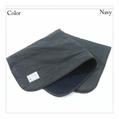 【ふるさと納税】alberton社赤外線を吸収して発熱するsliva knitわんにゃんブランケット　ネイビー【1638715】