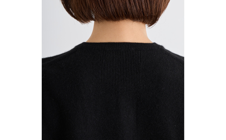 ベビーカシミヤ　カーディガン　レディース　Mサイズ　【ブラック】 【178006-2】 ｶｼﾐﾔ 天然素材 ｾｰﾀｰ 服 国産 国内製造 ﾍﾞﾋﾞｰｶｼﾐﾔ