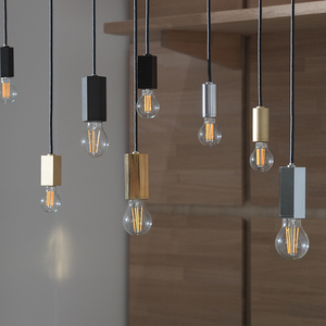 CTSH LIGHT. ペンダントライト＜HEXAGON ブラスト加工 E26＞ 瑞浪市 / ジオニック 照明器具 ソケット 真鍮 ゴールド [AZBQ082]