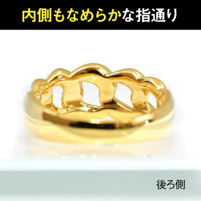 ふるさと納税 南アルプス市 18金製(K18) 喜平リングBタイプ 15号 |  | 02
