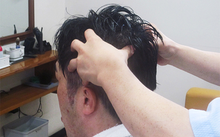 毛髪改善！ヘッドスパコース3回分（カット、シャンプー、顔剃り込）AS0008