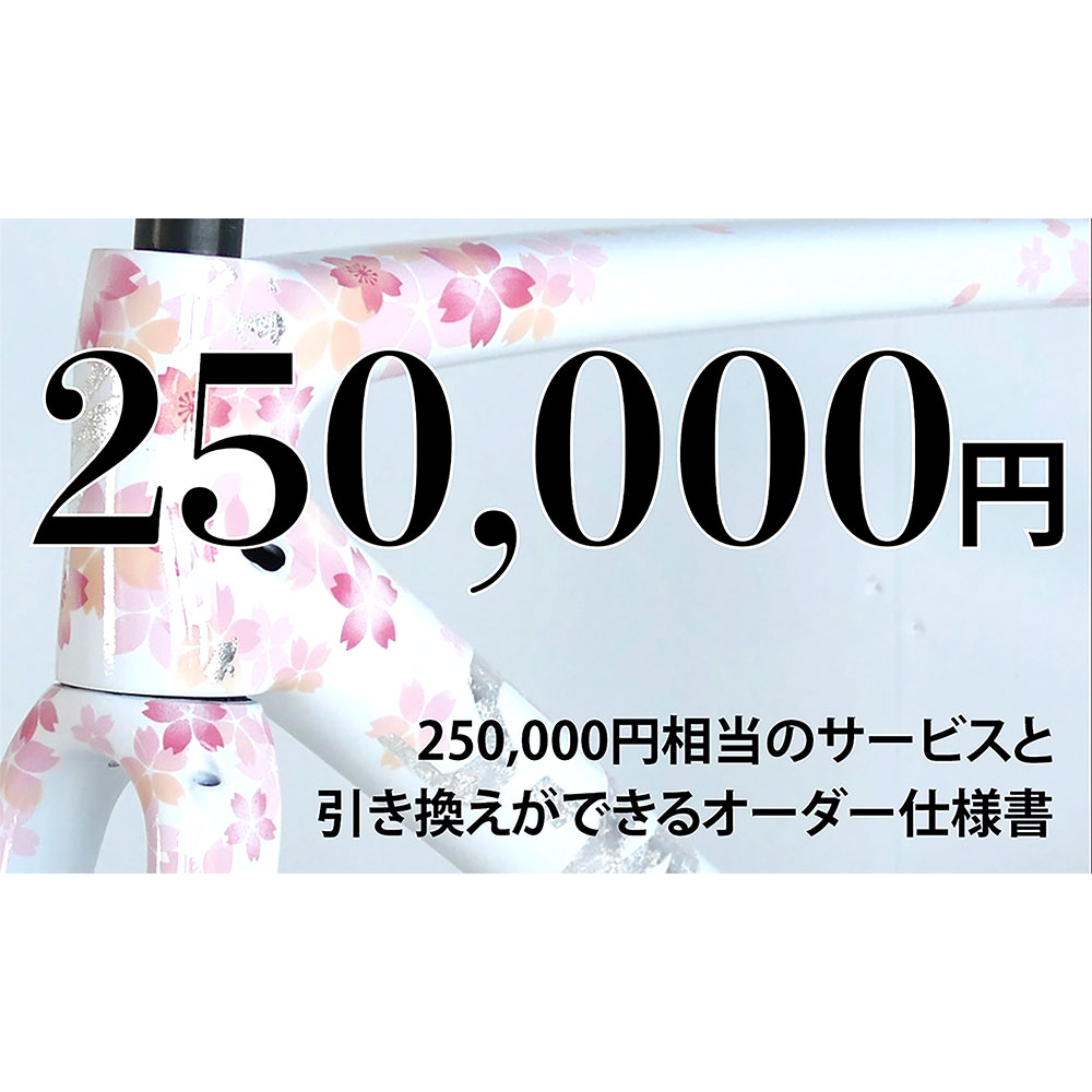 【ふるさと納税】MULLER カスタムオーダー割引券 Vol7 25万円相当 オーダー仕様書 オーダーメイド 自転車 フレーム フォーク ツーリング サイクリング スポーツ アウトドア カスタマーサービス クーポン券 利用券 商品券 チケット 三重県 桑名市 送料無料