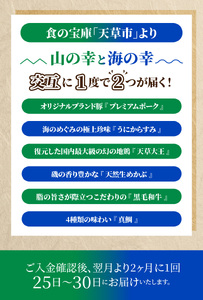 S999-T09_【定期便6回】1度で2つが楽しめる！山の幸 × 海の幸