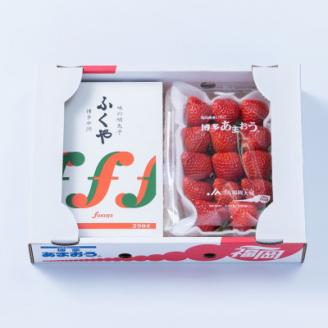 【12月上旬より順次発送】福岡産あまおう＆明太子約(大)(岡垣町)【配送不可地域：離島】