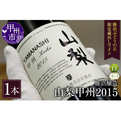 ふるさと納税 甲州市 勝沼醸造 山梨甲州2015【勝沼ぶどうの丘限定蔵出しワイン】 B-683