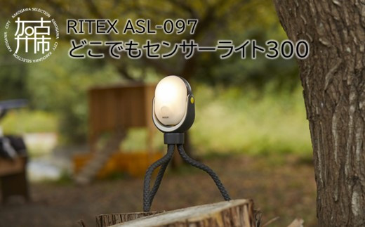 RITEX ASL-097 どこでもセンサーライト300《 防犯 防犯ライト 乾電池式 LED センサーライト 非常灯 防犯グッズ 屋外 キャンプ 株式会社ムサシ 送料無料 ふるさと納税 返礼品 おすすめ 日用品 プレゼント 》【2401O10805】