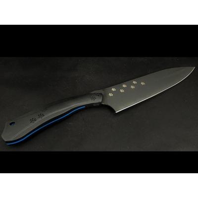 ふるさと納税 関市 H60-11 NYAIFE KITCHEN 牛刀 ブラック/ブルー サーバルキャット |  | 01