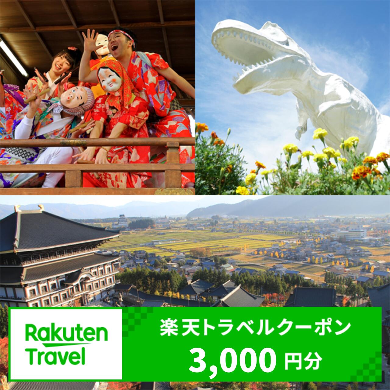 【ふるさと納税】福井県勝山市の対象施設で使える楽天トラベルクーポン 寄附額10,000円