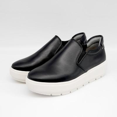 ふるさと納税 八潮市 【婦人靴/スリッポンスニーカー】ボディケア用　ブラック　25.0cm