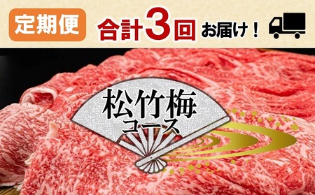 【定期便３回コース】いろんな神戸ビーフを味わう〈松竹梅〉コース:合計2,900g (300-5)【冷凍】