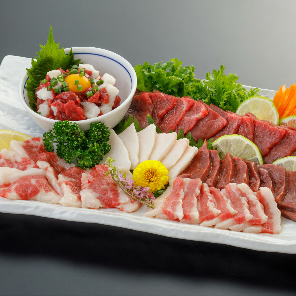 【ふるさと納税】桜屋 馬刺し 6種 540g 専用醤油付き 150ml×1本 おつまみ 馬肉 馬刺し霜降り 馬刺 赤身 馬肉 グルメ ギフト 酒のつまみ プレゼント お祝い 熊本県 あさぎり町 送料無料