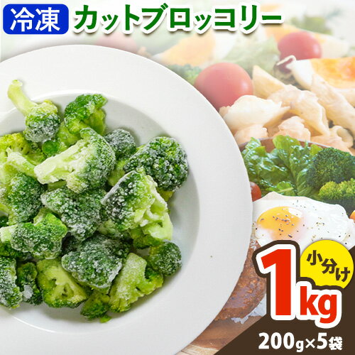 【ふるさと納税】冷凍 ブロッコリー 冷凍 カット ブロッコリー 200g × 5袋 合計 1kg 花田農園 《11月下旬-3月末頃出荷》福岡県 鞍手町 冷凍 ぶろっこりー 野菜 ブロッコリー 惣菜 料理 お弁当 小分け パック 送料無料