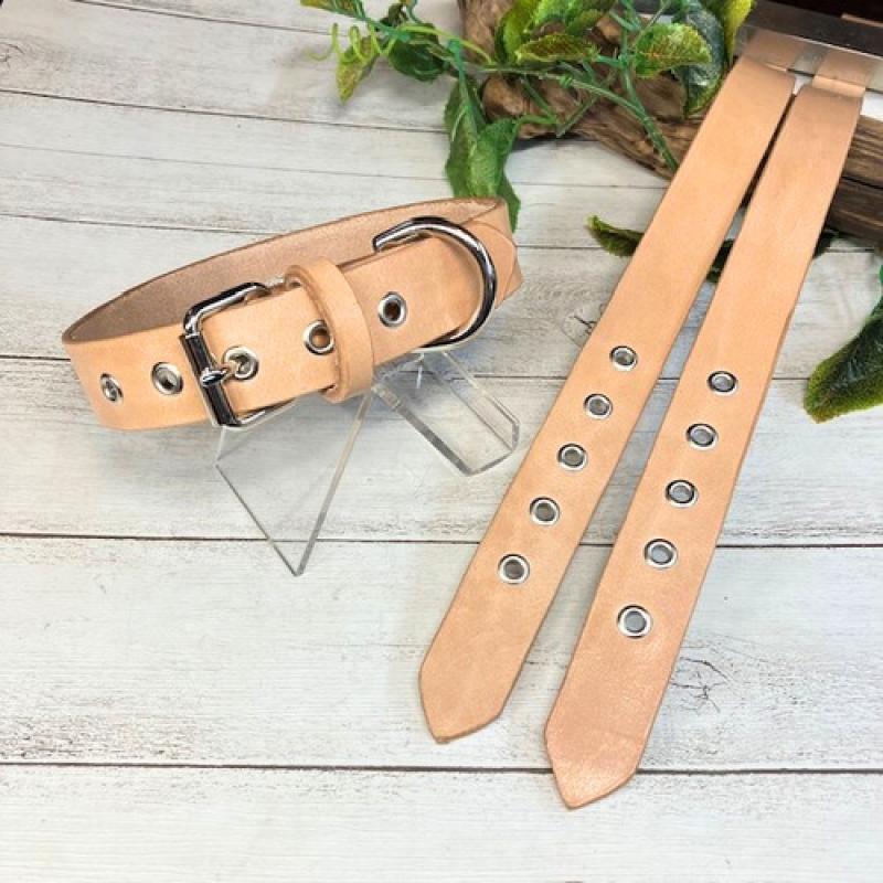 
                  《高級ベンズ革使用》大きいサイズの本革犬用首輪 (25mm幅) 中型/大型/超大型 【ヌメ】 牛革 ヌメ革 ベンズ 犬用首輪 猫用首輪 犬 猫 首輪
                