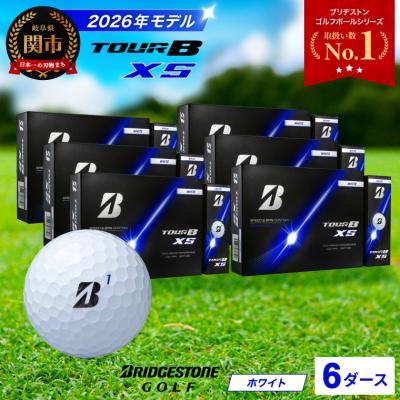 ふるさと納税 関市 6ダース TOUR B XS ホワイト【2026年モデル】ブリヂストン