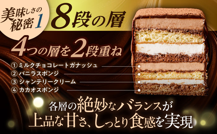 長崎石畳ショコラハーフサイズ6個（手渡し用袋付き）/ チョコレート チョコ チョコケーキ スイーツ ギフト 贈答　誕生日 記念日 ケーキ ちょこ 石畳 お配り用 プレゼント / 諫早市 / ネオクラシ