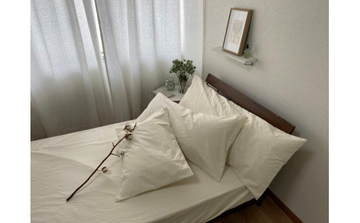 無漂白キナリ２重ガーゼ掛け布団カバー シングルサイズ KIGC-S