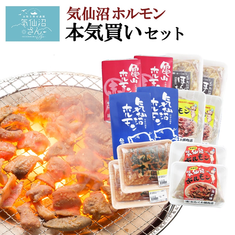 【ふるさと納税】気仙沼ホルモン 本気の6kgセット (1kg×6種) [気仙沼さん 宮城県 気仙沼市 20563504] ホルモン 豚 ホルモン焼き 味付け 味噌 塩 ピリ辛 冷凍 焼肉 BBQ 感想